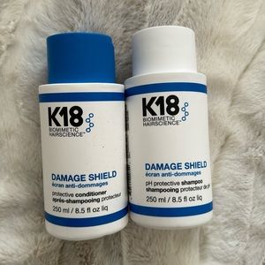 K18 BIOMIMETIC HAIRSCIENCE DAMAGE SHIELD shampoo & conditioner set